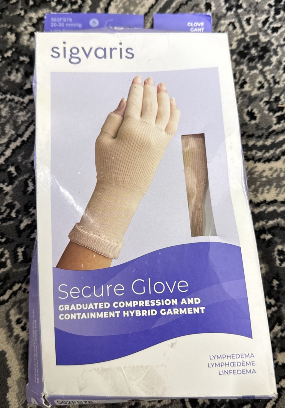 Sigvaris Secure Glove, Light Beige, 20-30 MmHg, Small
